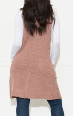VEE SWEATER VEST - PINK